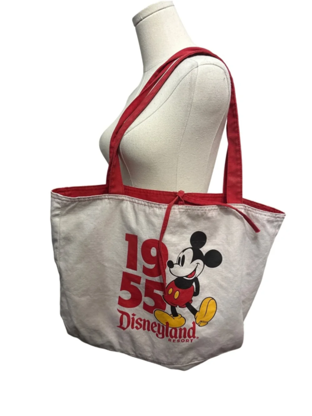 Disney Mickey 1955 Canvas Tote in Red, White, Yellow, Black